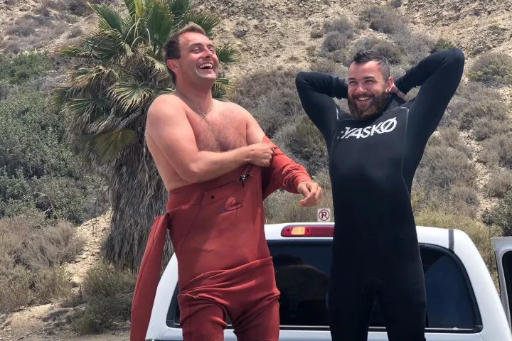 a person sitting in a car