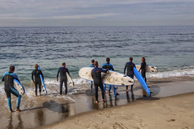 group surfing lessons surf lesson Laguna beach orange county