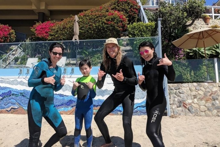 group surfing lessons surf lesson Laguna beach orange county